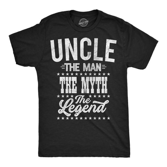 Mens Funny T Shirts Uncle The Man The Myth The Legend Sarcastic Graphic Novelty Tee for Men Graphic Tees