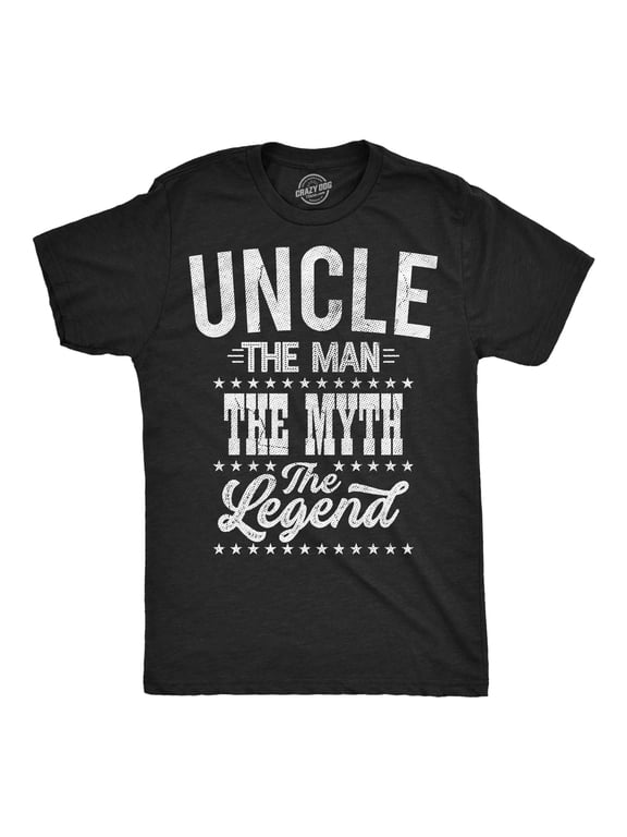 Mens Funny T Shirts Uncle The Man The Myth The Legend Sarcastic Graphic Novelty Tee for Men Graphic Tees