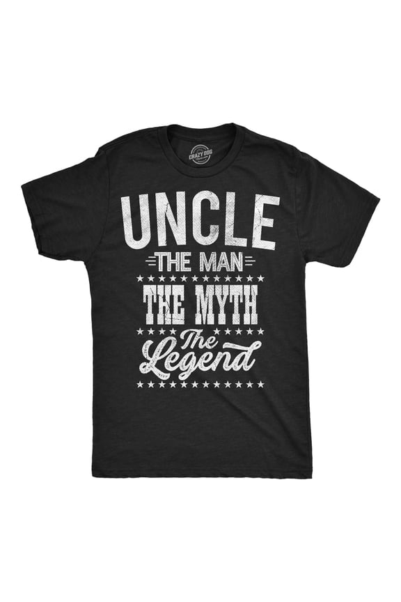 Mens Funny T Shirts Uncle The Man The Myth The Legend Sarcastic Graphic Novelty Tee for Men Graphic Tees