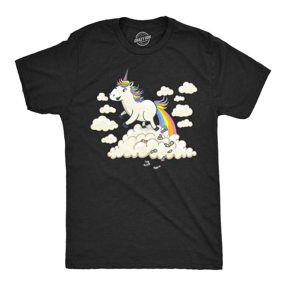 Mens Funny T Shirts Unicorn Poop Sarcastic Fantasy Joke Tee For Men Graphic Tees