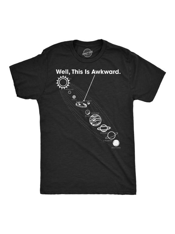Mens Funny T Shirts Well This Is Awkward Sarcastic Flat Earth Graphic Novelty Tee For Men Graphic Tees