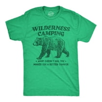 Mens Funny T Shirts Wilderness Camping Sarcastic Nature Graphic Novelty Tee for Men Graphic Tees
