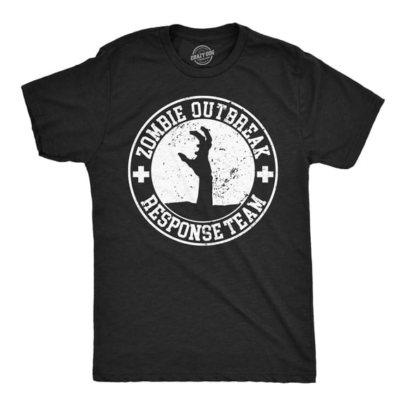 Mens Funny T Shirts Zombie Outbreak Response Team Sarcastic Graphic Tee for Men Graphic Tees