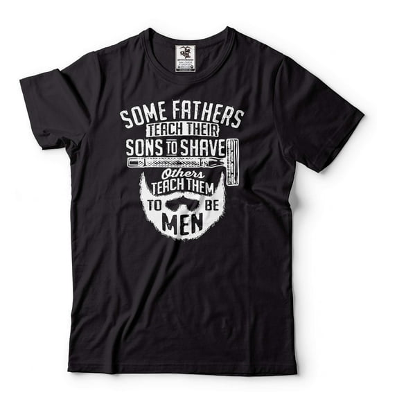 Mens Funny T-shirt Funny Father Shirt Fathers Day Gift Tee Dad Shirts Beard Shirt Dad Gifts (XX-Large Black)
