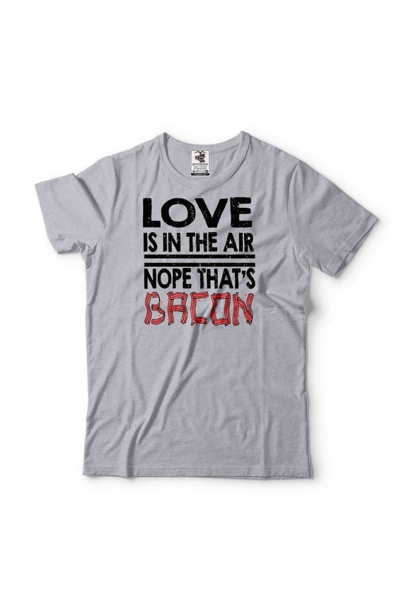 Mens Funny T-shirt Nope That's Bacon Shirt Funny Bacon Shirts BBQ Shirt Grilling shirts Gift For Men (Small Grey)