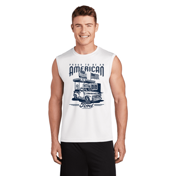 Mens Cut Off Shirts Sleeveless Muscle Tees Graphic Tees Mens Vintage Ford Trucks