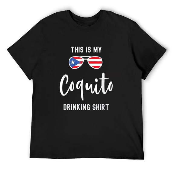 Mens Funny This Is My Coquito Drinking Shirt For The Holidays T-Shirt Black 4X-Large