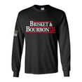 thumbnail image 1 of Mens Funny Tshirt Brisket & Bourbon 2024 Long Sleeve T-shirt-Black-xxl, 1 of 1