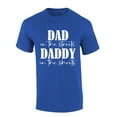 thumbnail image 1 of Mens Funny Tshirt Dad in the Streets Daddy in the Sheets Short Sleeve T-shirt Graphic Tee-Heather Royal-xxxl, 1 of 1