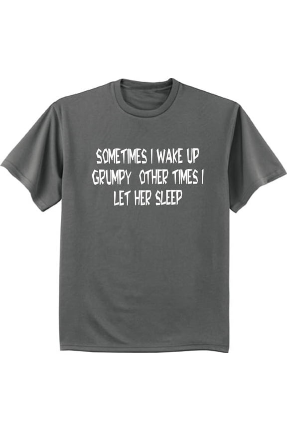 Mens Funny Tshirts Husband Wife Grumpy Graphic Tee