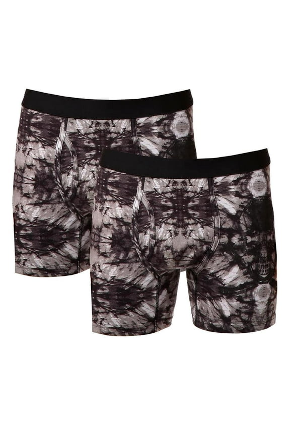 Mens Funny Underwear Boxer Shorts 2 Pc Fun Briefs, Skull, Size: Medium, Fun Boxer