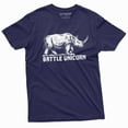 thumbnail image 1 of Mens Funny Unicorn T-Shirt Rhino Battle Unicorn Shirt Humorous Tee Tshirt (4X-Large Navy Blue), 1 of 5