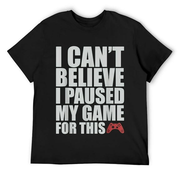 Mens Funny Video Gamer Gift Idea Controller Gaming T-Shirt Black