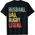 thumbnail image 1 of Mens Funny Vintage Gift T-Shirt Husband Dad Rugby Legend Retro T-Shirt, 1 of 3