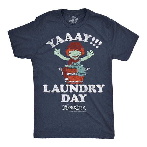 Mens Funny Yaaay Laundry Day Boober T Shirt Jim Henson's Fraggle Rock Tee For Men Graphic Tees