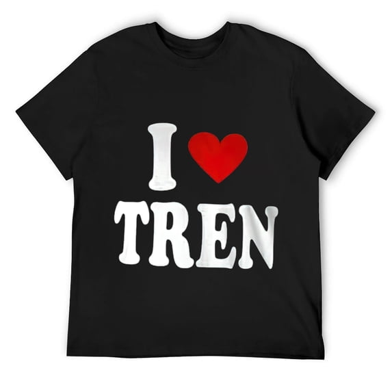 Mens Funny workout Quote, I Love Tren Design, Cool bodybuilder T-Shirt Black