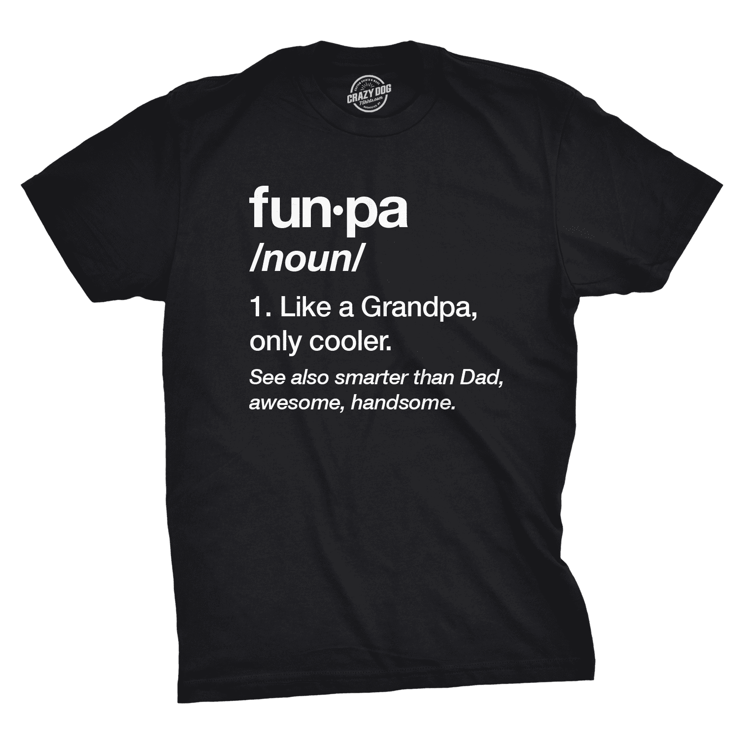 Mens Funpa Definition T shirt Funny Grandpa Gift Fathers Day Papa Graphic  Tee Graphic Tees