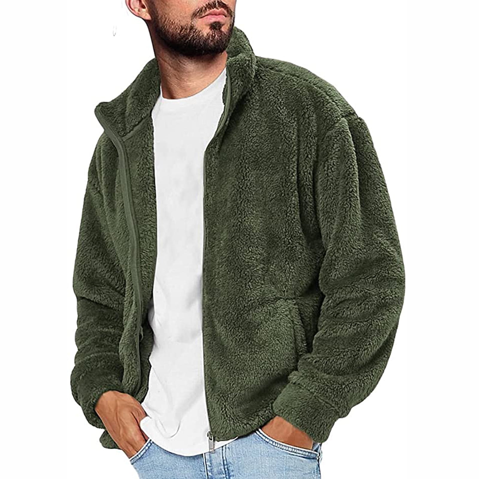 Fuzzy jacket men hotsell