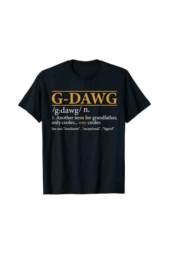Mens G-Dawg Definition Grandpa T-Shirt