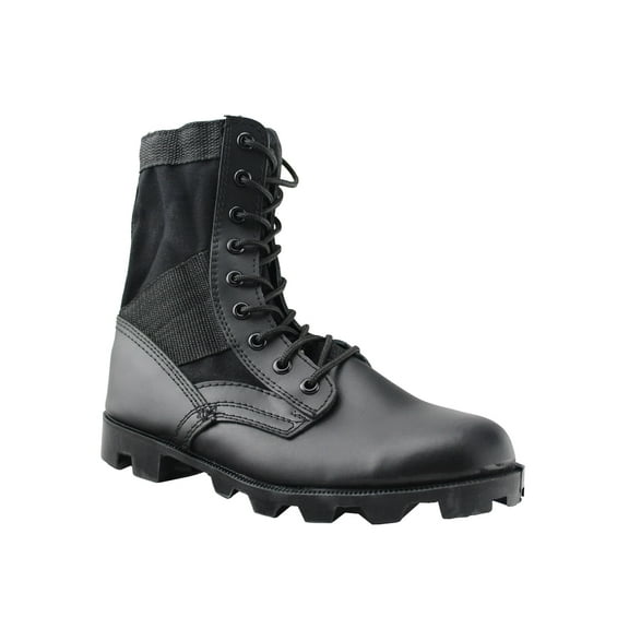 Mens G.I Type Jungle Boots Outdoor Military Boots Black Lace-Up Oil Resistant Combat Boots Desert Shoes