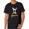thumbnail image 1 of Mens GEMINI Birthday Gift T-Shirt Black, 1 of 5