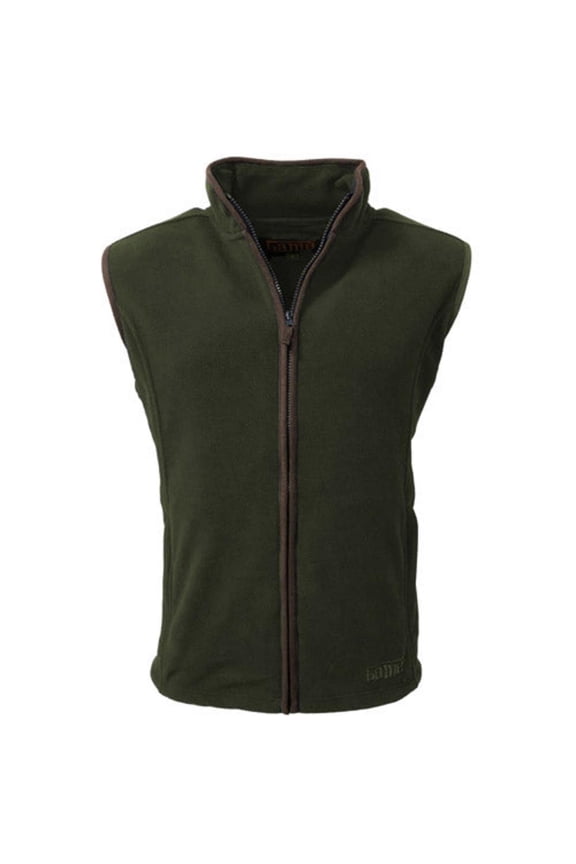 Mens Game Stanton Fleece Gilet - Green Large Green