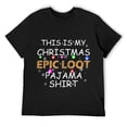 thumbnail image 1 of Mens Gamer Christmas Pajama for Boys Epic Loot Gifts Funny Gaming T-Shirt Black, 1 of 5