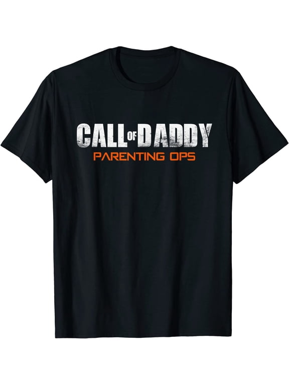 Mens Gamer Dad Call of Daddy Parenting Ops Funny Father's Day T-Shirt