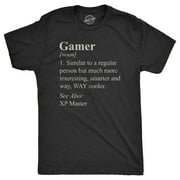 Mens Gamer Definition T Shirt Funny Video Games Lover Joke Tee for Guys Graphic Tees
