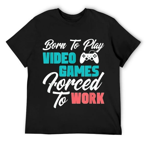 Mens Gamer Gaming T-Shirt Funny Video Game Shirts T-Shirt Black