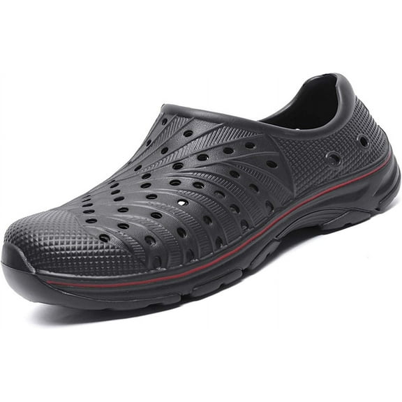 Mens Garden Clogs Shoes Outdoor Breathable Slip on Soft Rubber Sandals Beach EVA Water Shoes