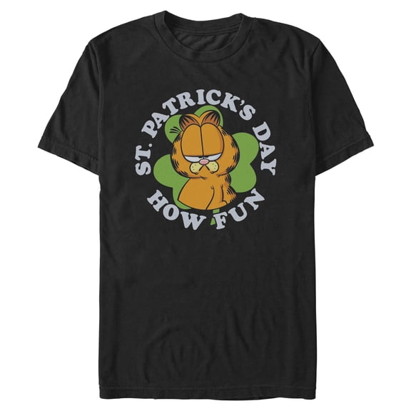Mens Garfield St. Patricks Day How Fun T Shirt