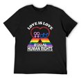 thumbnail image 1 of Mens Gay Marriage Pride Month Equal Human Rights Homosexual Gift T-Shirt Black Small, 1 of 5