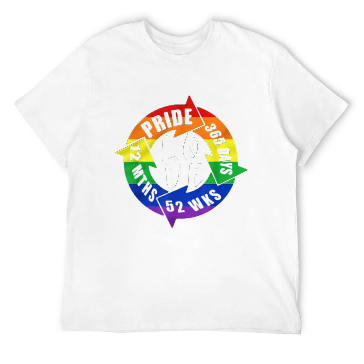 Mens Gay Pride Parade Festival Of Rainbow For Same Sex Queer T-Shirt White  4X-Large - Walmart.com