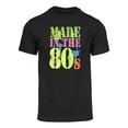 thumbnail image 1 of Mens Generation X Made in the 80's Neon T-Shirt - Black - Medium, 1 of 1