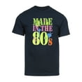 thumbnail image 1 of Mens Generation X Made in the 80's Neon T-Shirt - Navy - X-Large, 1 of 1
