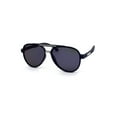 thumbnail image 1 of Mens Gentlemans Mod Designer Plastic Racer Sunglasses Navy Silver Blue Mirror, 1 of 4