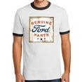 thumbnail image 1 of Mens Genuine Ford Parts 100% Cotton Ringer Tee Shirt, Medium White/Black, 1 of 5