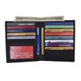 thumbnail image 1 of Mens Genuine Leather Bifold Wallet Slim Hipster Cowhide Credit Card and ID 2502 CF, 1 of 43