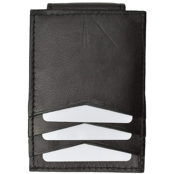 Mens Genuine Leather Money Clip Credit Card Holder Wallet Multiple Colors 1010R (C)