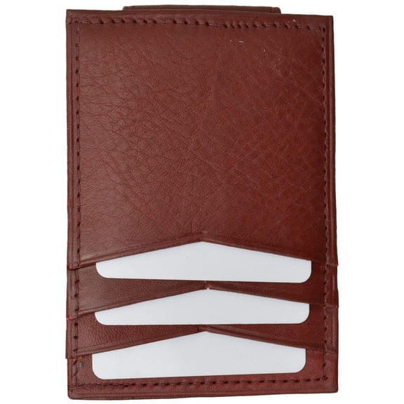 Mens Genuine Leather Money Clip Credit Card Holder Wallet Multiple Colors 1010R (C)