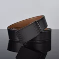 thumbnail image 1 of Mens Genuine Leather Ratchet Belts Adjustable Automatic Buckle Size 30 38 40 42, 1 of 8