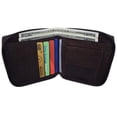 thumbnail image 1 of Mens Genuine Leather Zip Around Bifold Wallet with Snap Down Coin Purse 1356 CF, 1 of 41