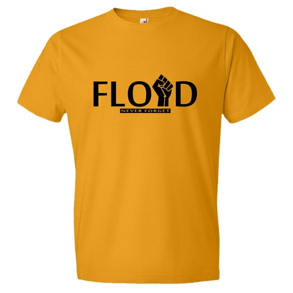 Mens George Floyd Memorial Black Pride Lives Matter Civil Rights Tee Shirt Gold XXL