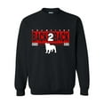 thumbnail image 1 of Mens Georgia Crewneck Sweatshirt Team Color Georgia 2022 Football Back To Back Champs Standing Dawg Yardlines Championship-Black-large, 1 of 4