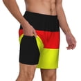 thumbnail image 1 of Mens German Flag Germany Swimming Trunks with Compression Liner Beach Quick Dry Swim Shorts, 1 of 6