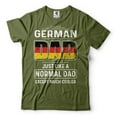 thumbnail image 1 of Mens German T-shirt German Dad Shirt Cool Dad Shirt Funny German Dad Shirt Father's Day German Shirt (Small Military Green), 1 of 6