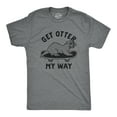 thumbnail image 1 of Mens Get Otter My Way T Shirt Funny Cool Skateboarding Otter Novelty Graphic Tee Graphic Tees, 1 of 9