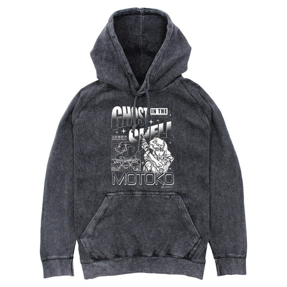 Mens Ghost in the Shell Stand Alone Complex Motoko Poster Lightweight Hoodie