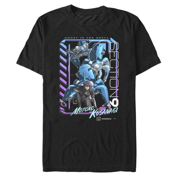 Mens Ghost in the Shell Stand Alone Complex Section 9 Robots T Shirt